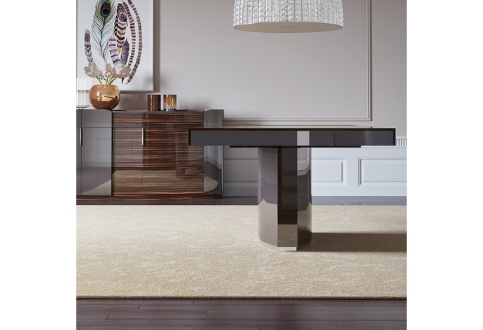 Mediale Rectangular Extension Dining Table w/ Valentino Base