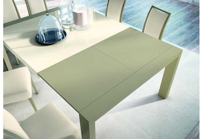 Sliding Rectangular Extension Dining Table