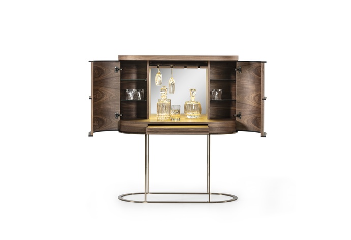 Aria Cabinet with Metal Legs